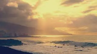 No Copyright Background Video Nature Sunset Beach (No Sound, No Music) Free Stock Footage