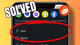 How to saved a post on reddit
