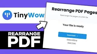 How to Rearrange Pages in a PDF