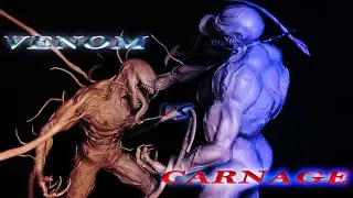 Venom vs Carnage (Веном против Карнажа из пластилина)