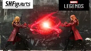 COMPARISON: SH Figuarts Vs Marvel Legends Scarlet Witch Action Figure from the Avengers Infinity War