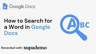 How to Search for a Word in Google Docs