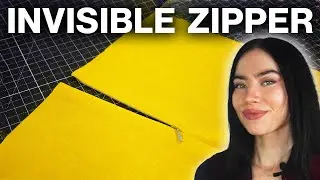 How To Sew an Invisible Zipper | Julianna Zinchenko's Sewing School #sewing #sewingtricks