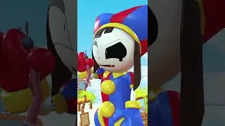 Pomni Monster Gets Giant & Scared Jax #theamazingdigitalcircus #pomni #jax