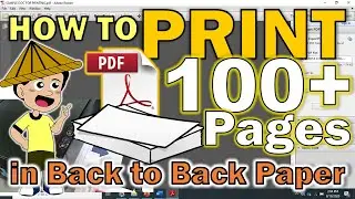 HOW TO PRINT PDF DOCUMENT WITH HUNDRED PAGES IN BACK TO BACK PAPER | HOW TO REMOVE PAGE IN PRINTING