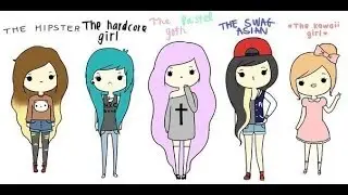 KAWAII РИСУНКИ /Как нарисовать кавайную девочку / Diy kawaii