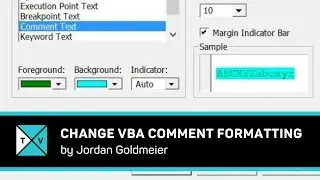 How to Change Comment Formatting - Excel VBA Coding Tips
