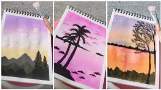 Acrylic painting 🎨✨ tutorial for beginners ❤️ | Artwork with Sara