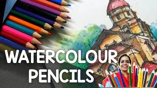 WATERCOLOR PENCILS | DEMO | ART MATERIALS | ART ROOM TALKS | urban sketching