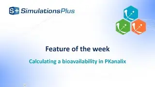 Feature of the Week #166: Calculating a bioavailability in PKanalix