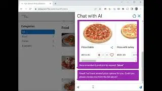 AI helps to order in restorant!