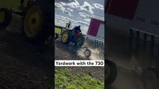 Yardwork with the 730 #johndeere