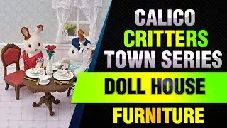 Calico Critters, Town Series, Furniture Sets, Doll House Furniture, Calico Critters Chic Dining
