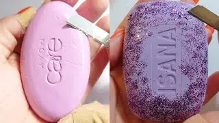 Soap Carving ASMR Relaxing Sounds no talking Satisfying ASMR Video #soapcarving #soapcuttingvideo