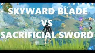 Genshin Impact - Skyward Blade vs Sacrificial Sword (ALSO WHAT NOT TO DO)
