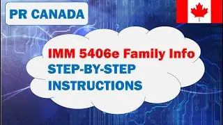 imm5406e - Step by Step Filling Instructions | Additional Family Information Form | How to