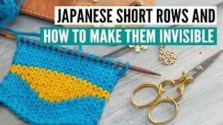 How to knit Japanese short rows & how to make them invisible [in 4k]