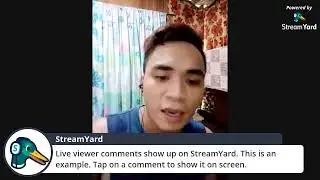First time live here in streamyard