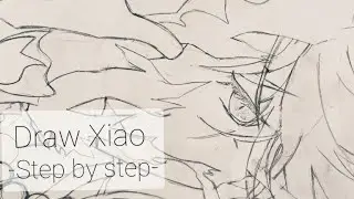 How To Draw Xiao -step by step- || Genshin Impact ||