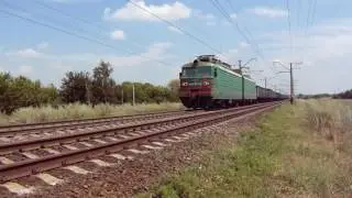 ВЛ11 с грузом на перегоне Удачная-Межевая