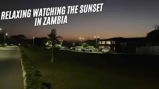 Relaxing watching the Sunset in Zambia