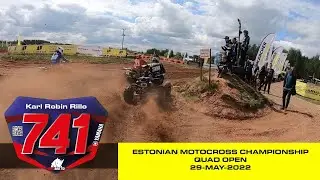 Estonian Championship rd 2, moto 1. Quad open, #741 Karl Robin Rillo at Lange motocentre