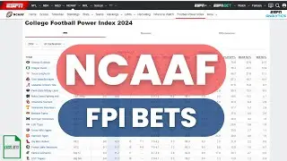 2024 ESPN FPI Update | NCAA College Football Power Index Into a Sports Betting Model | Free Download
