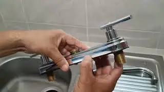 Cómo instalar una Mezcladora de Fregadero. Y Mangueras de llenado. A la llave angular.