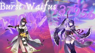 [Genshin Impact] C2 Raiden and C6 Sara Burst Damage (No food/potion)