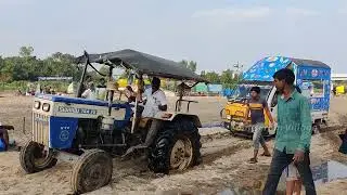 Swaraj tractor vs tata Ace in river