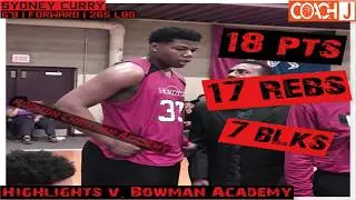 Sydney Curry Highlights v Bowman Academy 2202018