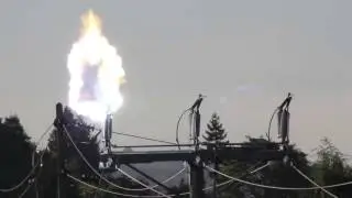 The arc on overhead lines 62 kV