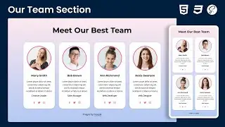 CREATE Our Team Section in 15 Minutes with HTML, CSS & SCSS