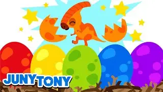 Coloridos Huevos de Dinosaurios | Canción de Colores | Dinosaurios Bebés | JunyTony en español