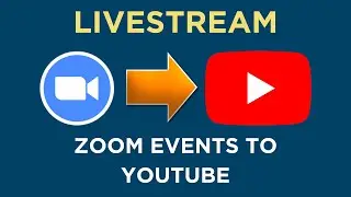 How to Live Stream you ZOOM events on YouTube. Updated Guide for 2022.