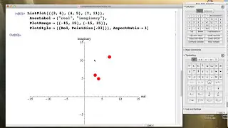 Complex Addition and the Parallelogram Law. Use ListPlot on Mathematica to make the plot.