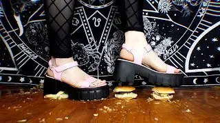 Pink Sandals Crush Burgers 🍔