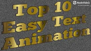 Esay Top 10 Taxt Animation | Text Animation