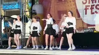 Stadt fest Fürstenwalde 2024. Dance Studio MIRAL. K-pop Gruppe. Street Dance .