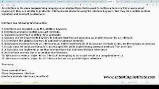 Core Java OOPS Part - 44 | Interface | Interface extends One or More Interfaces