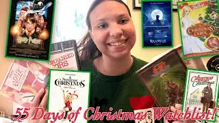 55 DAYS OF CHRISTMAS MOVIES WATCHLIST! 🎄