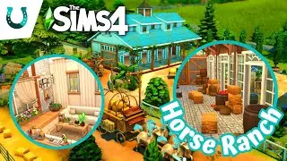 We Built HORSE RANCH in sims 4! | NO CC | 