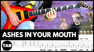 ASHES IN YOUR MOUTH Megadeth Guitar TAB | Cover | Lesson | Tutorial