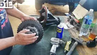 How to rebuild lc80 rear axle(differential) #Ranau #tutorialyoutube