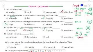 Class 8 TN Maths  6. STATISTICS    Exercise 6.2   Objective Type Questions