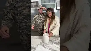 Soldier finds out his sister is pregnant and is asked to be the Godfather! 🥹