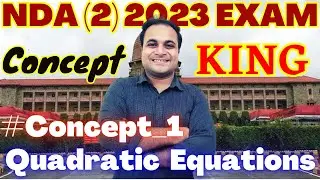 Concept KING Series 🔥 | Quadratic Equations | A Series to Confirm your Selection 🥰 | Mohit Sir