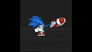 Super Smash Bros. DS Concept - Sonic's Neutral Attacks Animations #supersmashbros #gaming #sonic