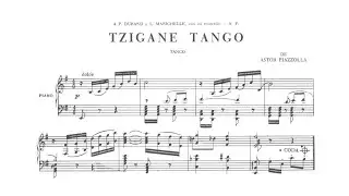 Astor Piazzolla: Tzigane Tango for piano (with score)