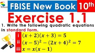 FBISE New Book Class 10 Math National Book Foundation Exercise 1.1 Question 1